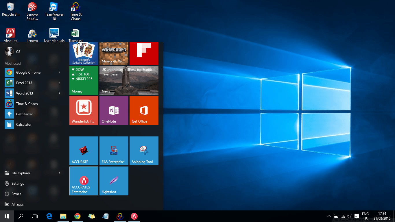 Accurate for Windows 10