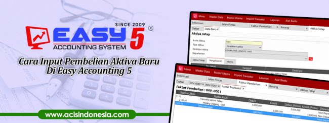 Cara Input Pembelian Aktiva Baru Di Easy Accounting 5