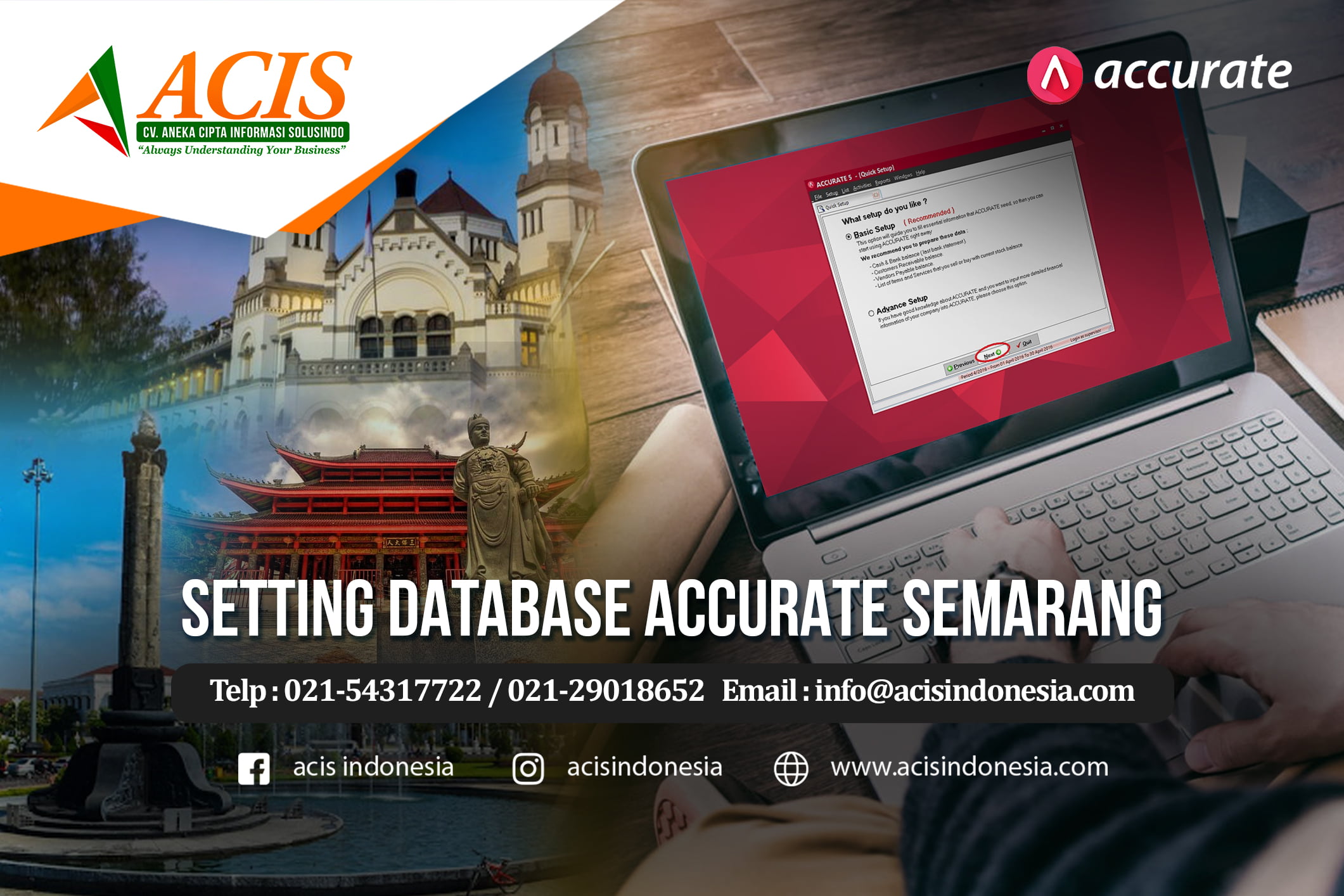 setting database accurate semarang setting database accurate semarang